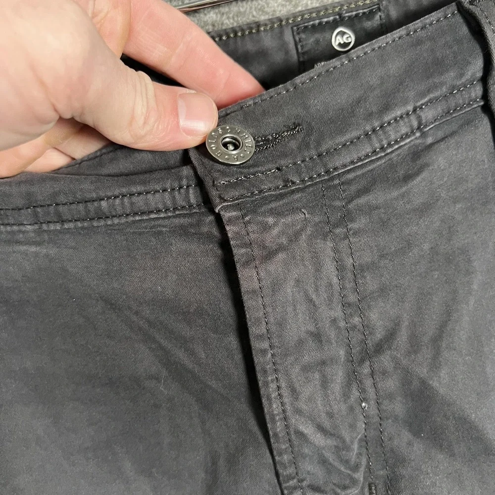 AG Adriano Goldschmied The Tellis Pants Mens 38x34 Gray Modern‎ Slim Stretch